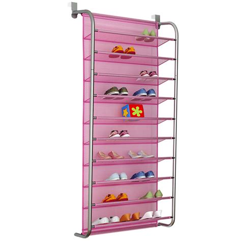 10-Tier Shoe Rack over the Door Shoe Organizer Hanging Shoe Storage ...