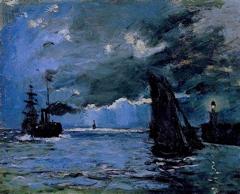 Seascape, Night Effect - Claude Monet - WikiArt.org - encyclopedia of visual arts