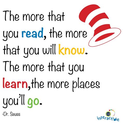 Inspirational Teacher Classroom Quote | "The more that you read, the ...