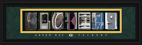 Green Bay Packers Officially Licensed Framed Letter Art - Plaques & Signs