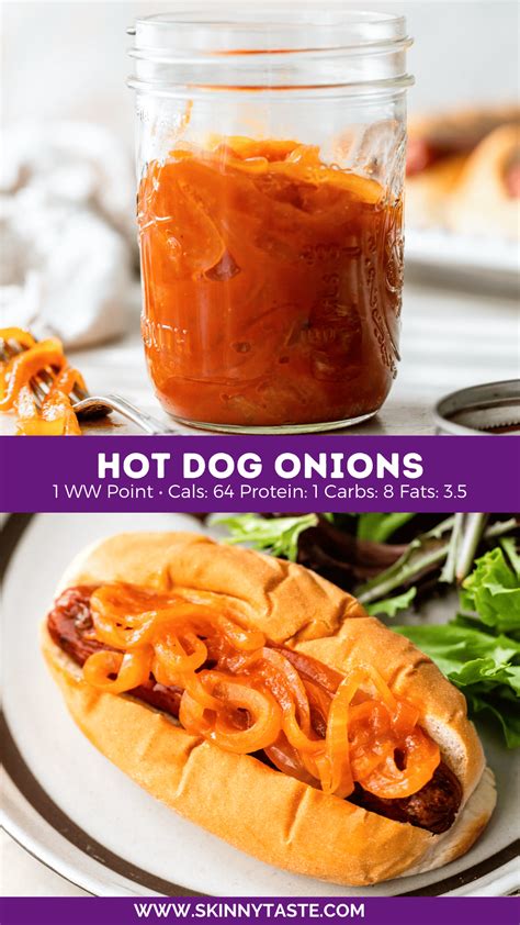 Hot Dog Onions - Skinnytaste