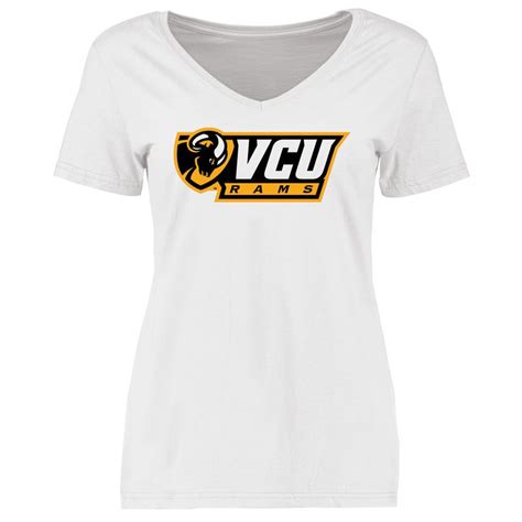 VCU Rams Women's Combo Logo Slim Fit T-Shirt - White | Shirts white, Vcu, Team sports apparel