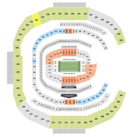 Mercedes Benz Stadium Seating Chart + Section, Row & Seat Number Info