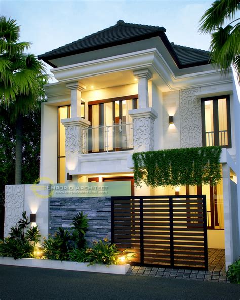 Desain Rumah Mewah 1 dan 2 Lantai Style Villa Bali Modern di Jakarta Jasa Arsitek