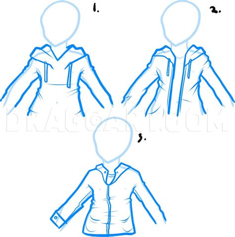 How To Draw A Hoodie, Draw Hoodies, Step by Step, Drawing Guide, by Dawn | dragoart.com | Hoodie ...