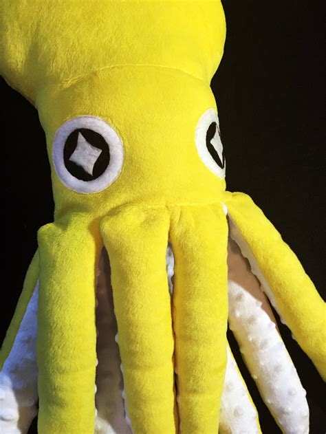 Yellow Giant Squid Plush ///// Cuddly kawaii plushie | Etsy