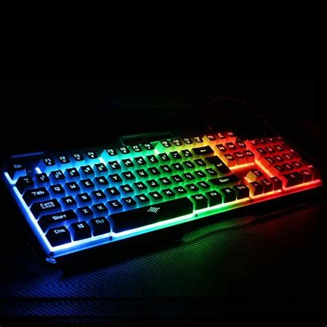 New K38 104Keys LED Backlit Usb Ergonomic Gaming Keyboard + 3200dpi ...