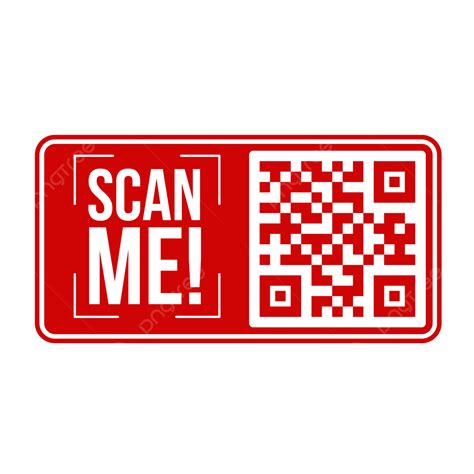 Qr Code Label Smartphone Scan Me Tag, Qr, Qr Code, Qr Label PNG and Vector with Transparent ...