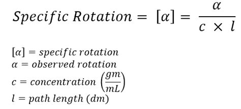 Specific Rotation - ChemistryScore