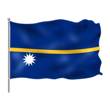 Nauru Flag With Waving Brush Stroke Clipart Hd Images, Nauru Flag Brush ...