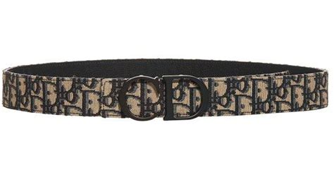 Dior Dior Oblique Reversible Belt in White for Men | Lyst