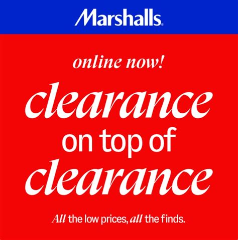 Marshalls: Clearance on Clearance Event