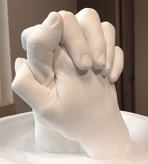 Plaster Handcasting Keepsake - $65 - Pinspiration | Hand molding, Plaster hands, Hand statue