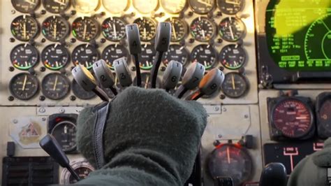 In-Flight Cockpit View Of B-52 Bomber Landing - World War Wings