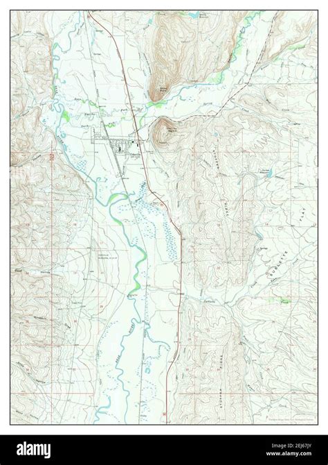 Map of cokeville wyoming Cut Out Stock Images & Pictures - Alamy