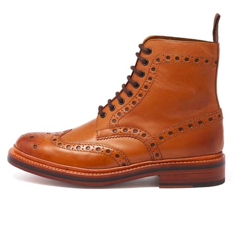 Grenson London | Fred Calf Tan Brogue Boots 5068/02