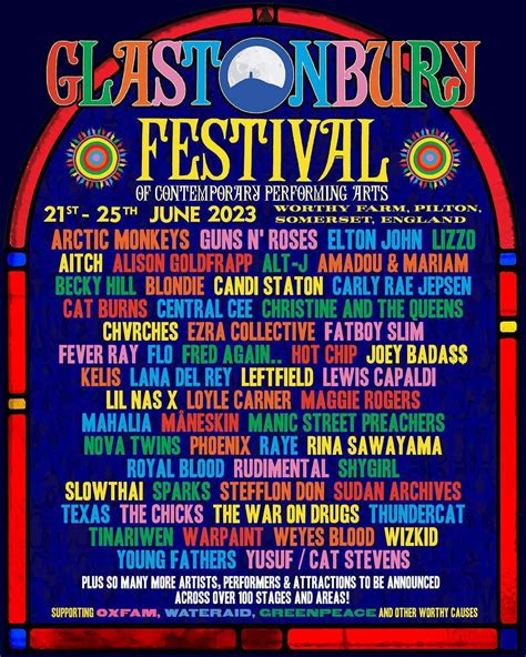 Glastonbury Festival reveals its first line-up poster for 2023