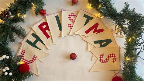 Merry Christmas Bunting - Etsy