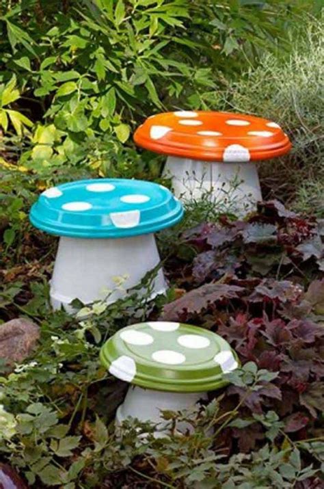 Ideas para la Decoración Jardines | Diy garden projects, Garden crafts diy, Garden mushrooms