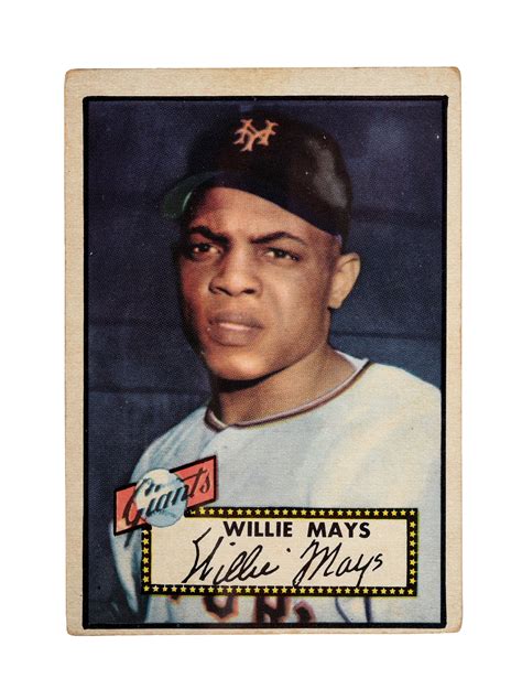 Lot Detail - 1952 TOPPS WILLIE MAYS BASEBALL CARD NO. 261.