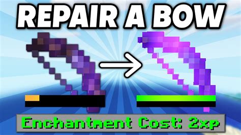 How To REPAIR A BOW in Minecraft - Mending vs Infinity - YouTube