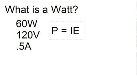 What is Wattage? - YouTube