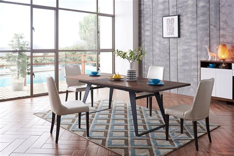 Contemporary Rectangular in Wood Modern Dining Table Sets Long Beach ...