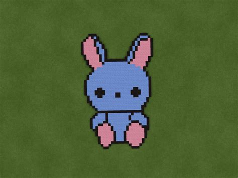 Cute Bunny | Minecraft Pixel Art