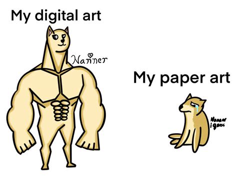 Buff doge vs cheems meme by NannerBoBanner on DeviantArt