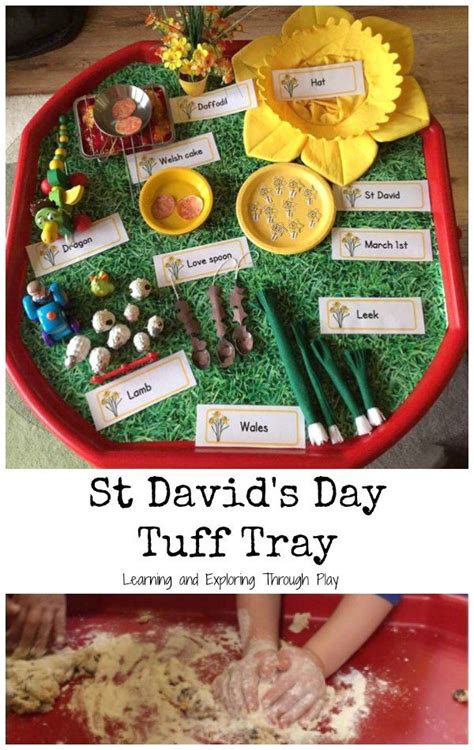 St Davids Day Activity for Kids | Saint david's day, Saint david, Tuff tray