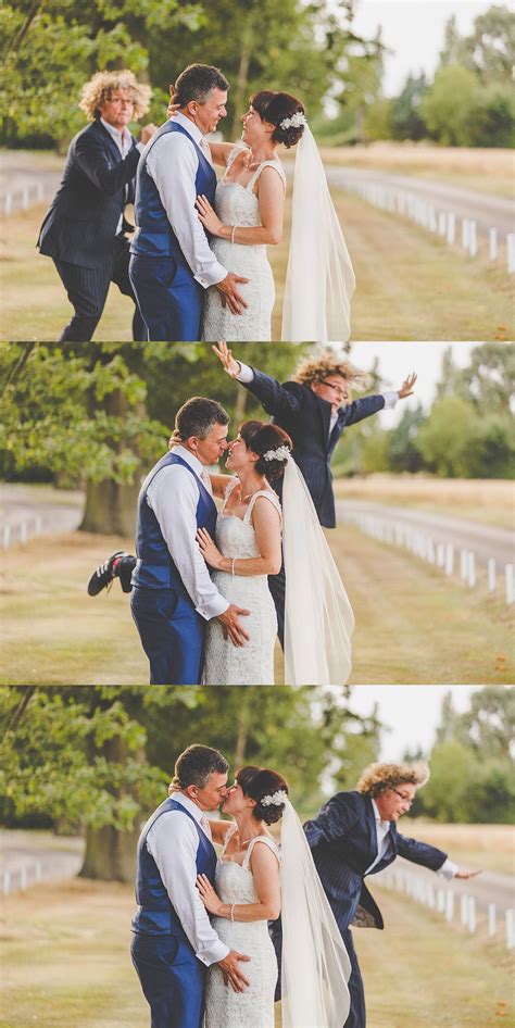 Epic wedding photobomb by the DJ! Photo copyright Sam and Louise www.samandlouise.co.uk | Photo ...