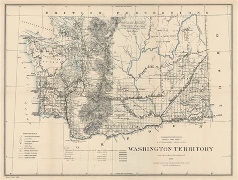 1879 Washington Territory – New World Cartographic