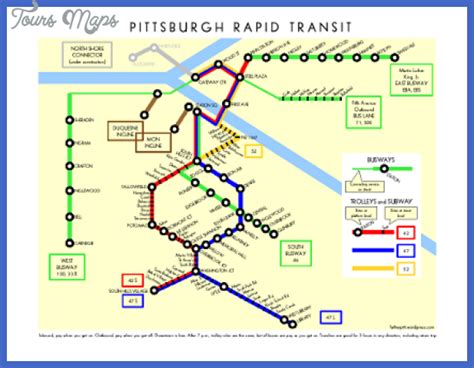 Pittsburgh Subway Map - ToursMaps.com