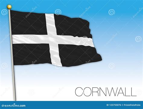 Cornwall Flag, United Kingdom Stock Vector - Illustration of london ...