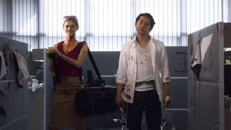 Watch Steven Yeun Channel His Inner Patrick Bateman In New Clip For MAYHEM — GeekTyrant