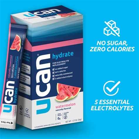 UCAN Hydrate Electrolyte Single Serve Packet - Beyond Running