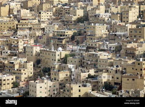 Sea of houses, view from the Amman Citadel, Amman, Jordan Stock Photo - Alamy