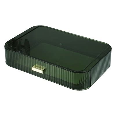 Unique Bargains Stackable Makeup Organizer Drawers Green : Target