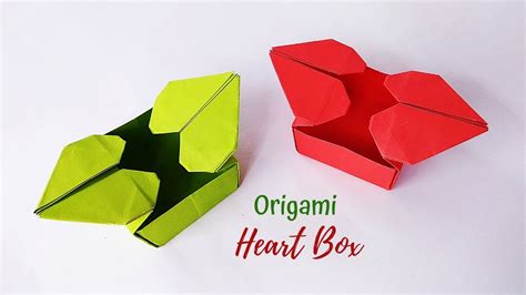 Origami Heart Box For Valentines Day | How To Make Love Box ...