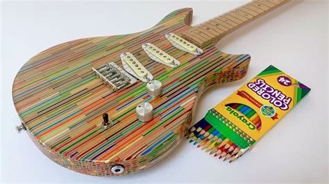 Making an Electric Guitar from 2000 Colored Pencils