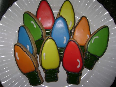 Christmas Light Cookies | Christmas light cookies, Christmas lights ...