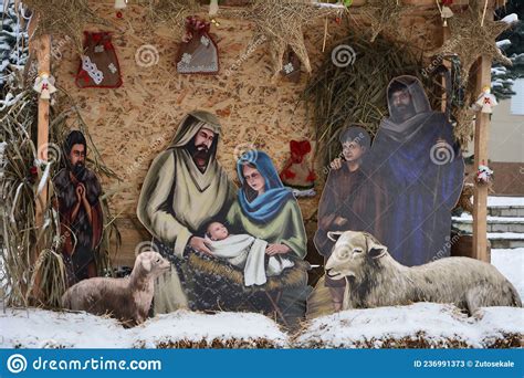 Nativity Scene, Adoration of the Magi Editorial Stock Photo - Image of ...