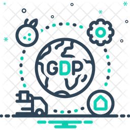 Gdp Icon - Download in Line Style