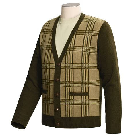 Orvis Plaid Cardigan Sweater (For Men) 84968 - Save 55%