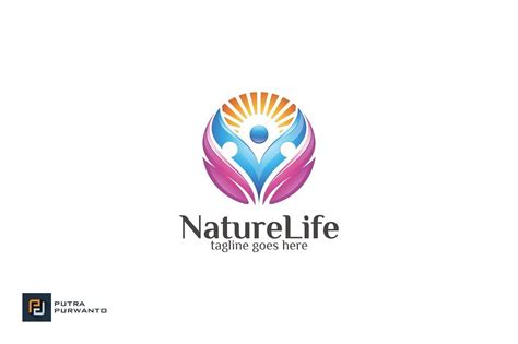 Nature Life / Human - Logo Template | Logo templates, Human logo, Templates