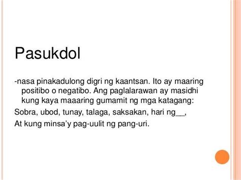 Mga Halimbawa Ng Pasukdol Na Pang-uri - gekiteki halimba