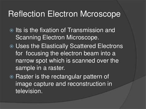 Types of electron microscope