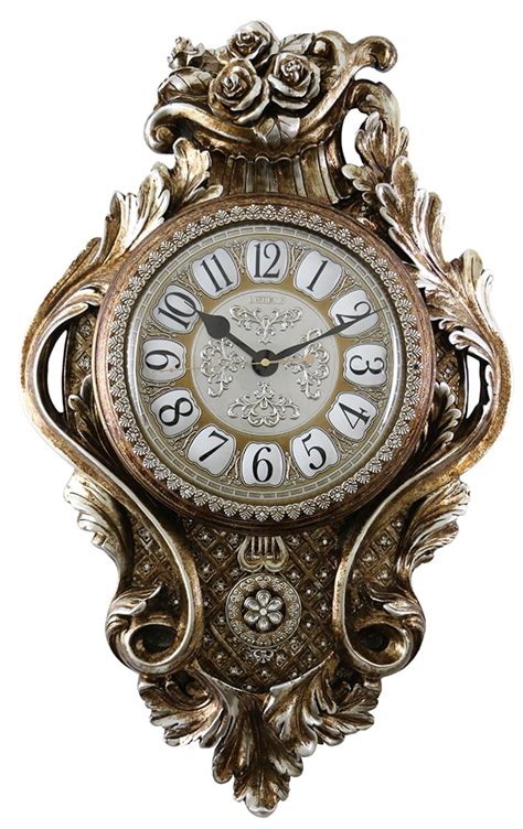 Antique Chinese Emperor Swinging Pendulum Wall Clock with Crystal ...