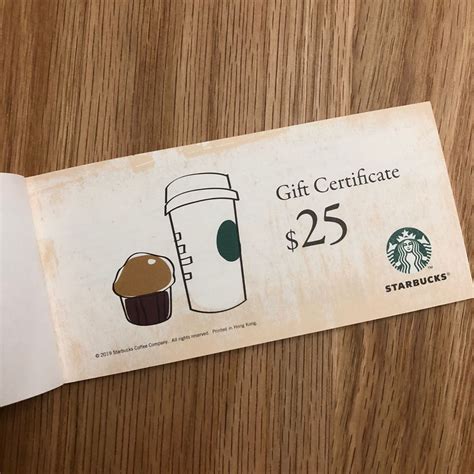 20pcs * HK$25 STARBUCKS vouchers / Gift Certificates, 門票＆禮券, 現金券、兌換券、禮券 ...