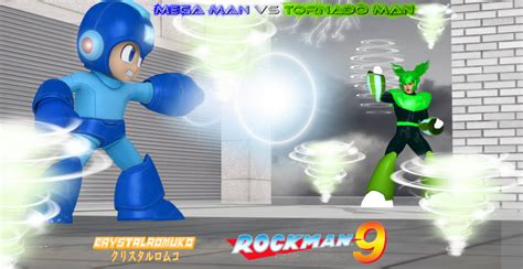 Mega Man 9: Mega Man vs Tornado Man by CrystalRomuko on DeviantArt